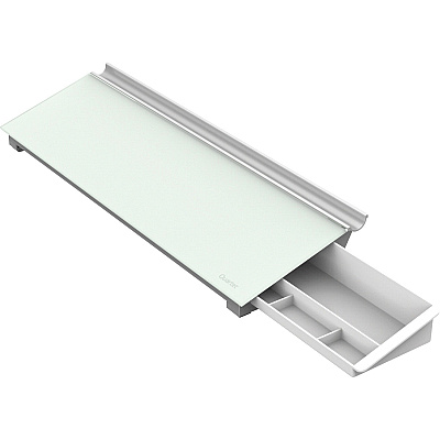 Quartet Glass Dry-Erase Desktop Computer Pad (QRTGDP186)