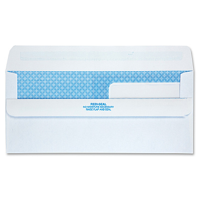 Quality Park No. 9 Double Window Security Tint Envelopes with Self-Seal Closure (QUA24519)