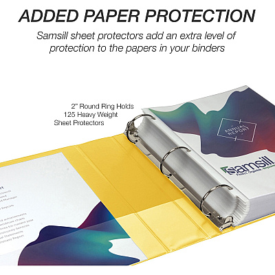 Samsill Economy 2" Round-Ring View Binder (SAM18561)