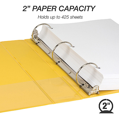Samsill Economy 2" Round-Ring View Binder (SAM18561)