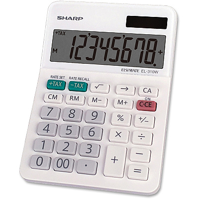 Sharp EL-310WB 8 Digit Professional Mini-Desktop Calculator