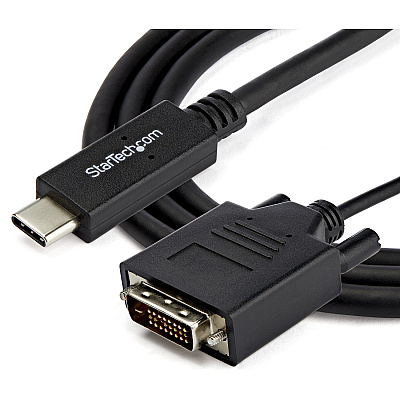 StarTech Cable - Usb-c Dvi - Black - 6.6 Ft/2m (CDP2DVIMM2MB)