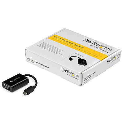 StarTech Usb C To Vga Adapter With Power Delivery (CDP2VGAUCP)