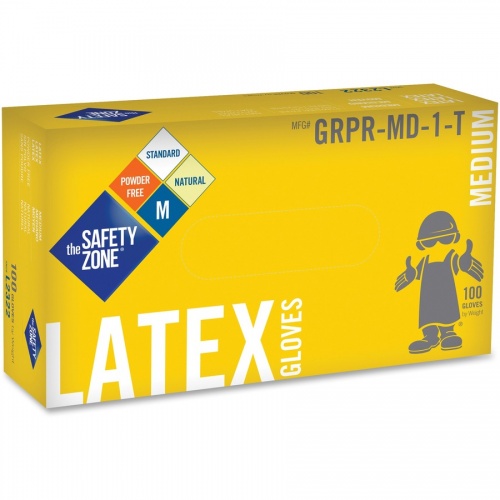 Safety Zone 5 mil Latex Gloves (GRPRMDT)