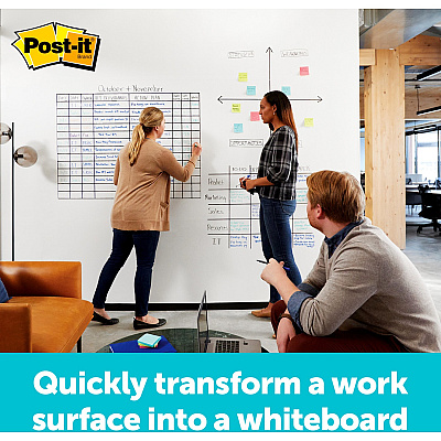 Post-it Super Sticky Dry-Erase Surface (MMMDEF50X4)