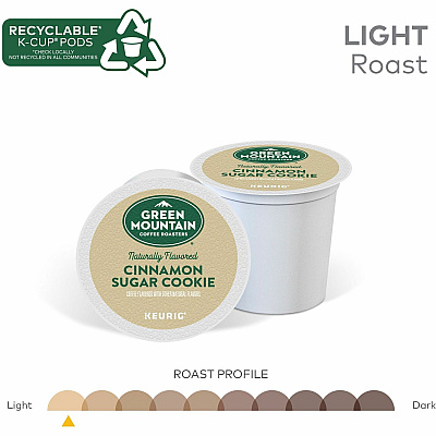 Green Mountain Coffee Roasters K-Cup Cinnamon Sugar Cookie Coffee (GMT79742)