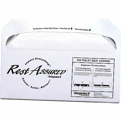 Impact Rest Assured Half Fold Toilet Seat Covers (IMP25183273)