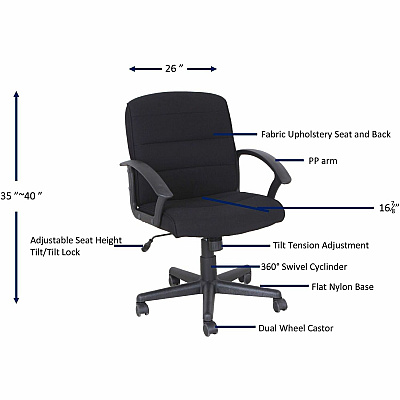 Lorell SOHO Upholstered Task Chair (LLR83306)