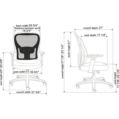 Lorell Mid-back Task Chair (LLR83307)