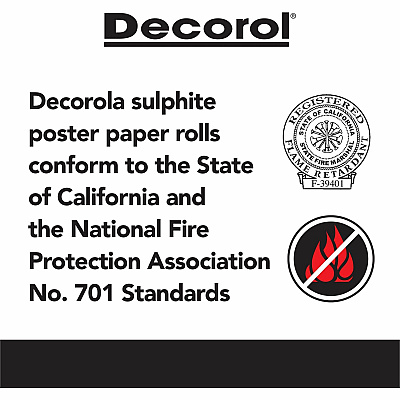 Decorol Flame Retardant Art Paper Roll (PAC101205)