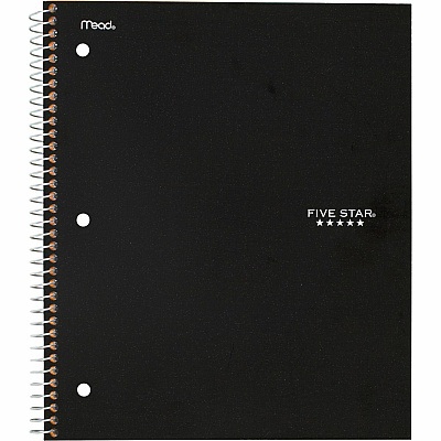 Five Star College Ruled 1-subject Notebook (MEA72057)