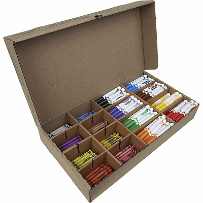 Crayola 8-Color Crayons/Markers Combo Classpack (CYO523349)