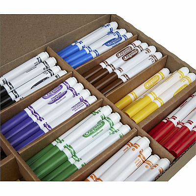 Crayola 8-Color Crayons/Markers Combo Classpack (CYO523349)