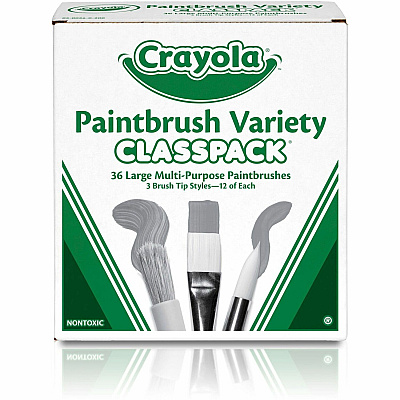 Crayola 3-Tip Paintbrush Variety Classpack (CYO050036)