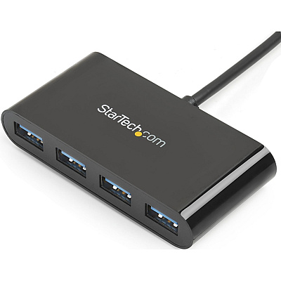 StarTech 4 Port Usb C Hub - Usb-c To 4x Usb-a - Usb 3.0 Hub (5gbps) - Bus Powered (HB30C4AB)