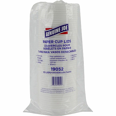 Genuine Joe Raised Siphole Hot Cup Lids (GJO19052CT)