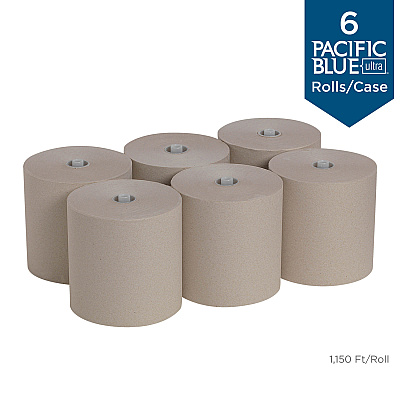 Pacific Blue Ultra High-Capacity Recycled Paper Towel Rolls (GPC26495)