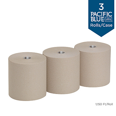 Pacific Blue Ultra High-Capacity Recycled Paper Towel Rolls (GPC26496)