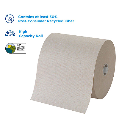 Pacific Blue Ultra High-Capacity Recycled Paper Towel Rolls (GPC26496)