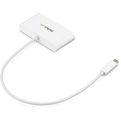 StarTech 3 Port Usb C Hub With Gigabit Ethernet - Usb-c To 3x Usb-a - Usb 3.0 Hub (5gbps) - White (HB30C3A1GEA)