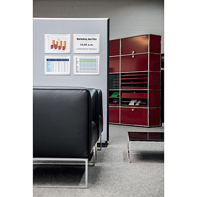 Durable DURAFRAME Self-Adhesive Magnetic Tabloid Sign Holder (DBL476923)