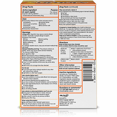 Motrin IB Ibuprofen Tablets (MCL48152)