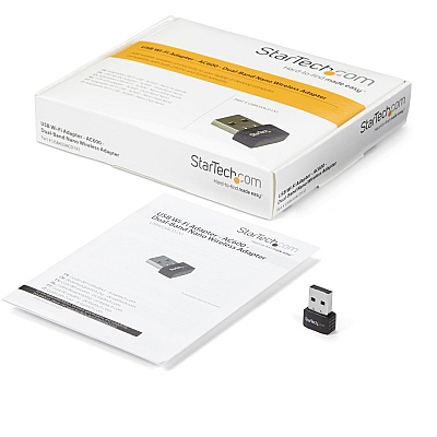 StarTech Usb Wifi Adapter - Ac600 - Dual-band Nano Usb Wireless Network Adapter - 1t1r 802.11ac Wi-fi Adapter - 2.4ghz / 5ghz - Usb 2.0 Wireless-ac Adapter (USB433ACD1X1)