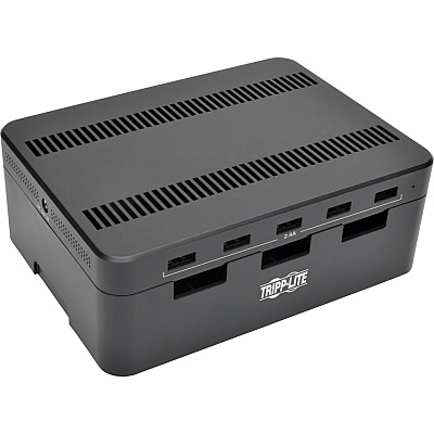 Tripp Lite 5-Port USB Charging Station with Built-In Device Storage, 12V 4A (48W) USB Charger Output (U280005ST)