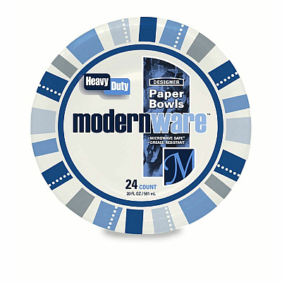 ModernWare Designer 20 oz Paper Bowls (AJMDB20MW012)