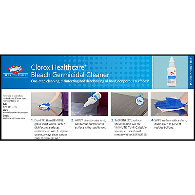 Clorox Healthcare Pull-Top Bleach Germicidal Cleaner (CLO68832)