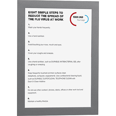 Durable DURAFRAME Self-Adhesive Magnetic Half-Letter Sign Holder (DBL491323)