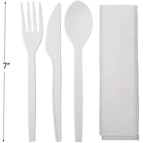 Eco-Products 7" PSM Cutlery Kit - Wrapped Sets (EPS005)