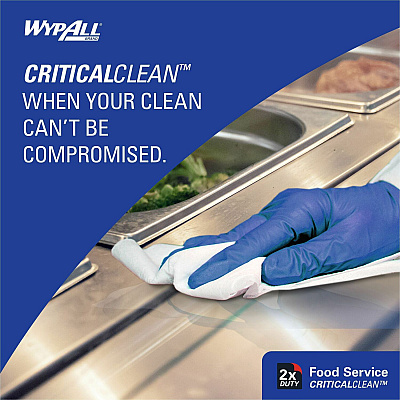 Wypall CriticalClean Heavy Duty Foodservice Cloths (KCC05925)