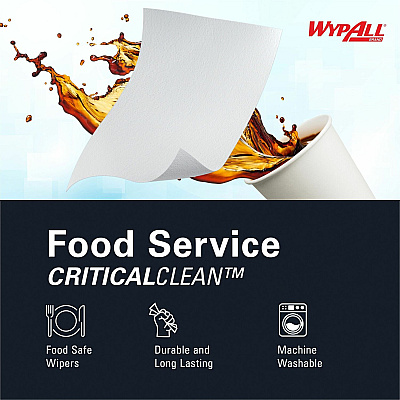 Wypall CriticalClean Heavy Duty Foodservice Cloths (KCC05925)