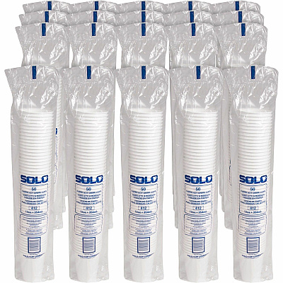Solo 12 oz Disposable Hot Cups (SCC412WN2050)