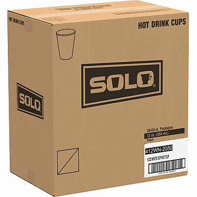 Solo 12 oz Disposable Hot Cups (SCC412WN2050)