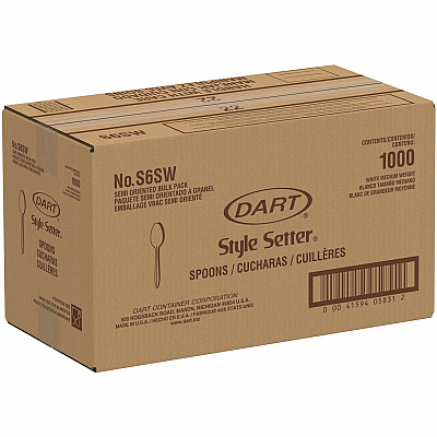 Solo Cup Medium Weight Polypropylene Teaspoons (SCCS6SW)