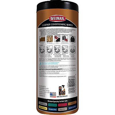 WEIMAN Products Leather Wipes (WMN91)