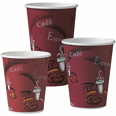 Solo 10 oz Bistro Design Disposable Paper Cups (SCC370SI0041)