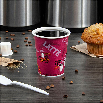 Solo 10 oz Bistro Design Disposable Paper Cups (SCC370SI0041)