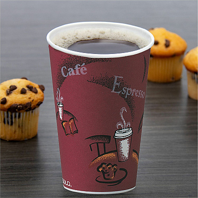 Solo 10 oz Bistro Design Hot Cups (SCCOF10BI0041)
