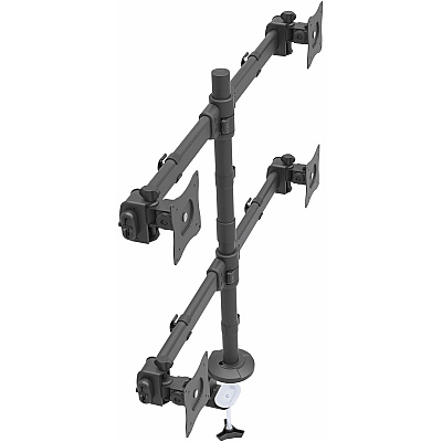 StarTech Desk Mount Quad Monitor Arm Vesa 27 Inch (ARMQUAD)