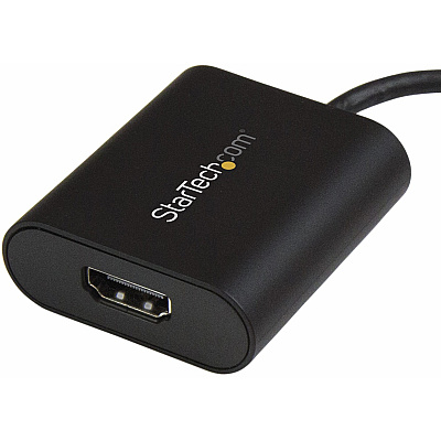 StarTech Usb C To 4k Hdmi Adapter - 4k 60hz - Thunderbolt 3 Compatible - Usb Type C To Hdmi Video Display Adapter (CDP2HD4K60SA)