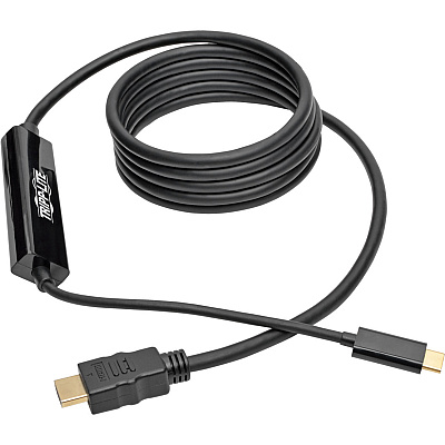 Tripp Lite USB-C to HDMI Active Adapter Cable (M/M), 4K, Black, 6 ft. (1.8 m) (U444006H)