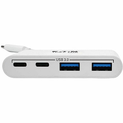 Eaton Tripp Lite Series 4-Port USB-C Hub, USB 3.x (5Gbps), 2x USB-A, 2x USB-C, White (U4600042A2C)