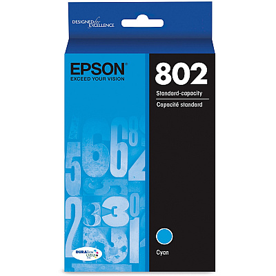 Epson DURABrite Ultra 802 Original Inkjet Ink Cartridge - Cyan - 1 Each (EPST802220S)