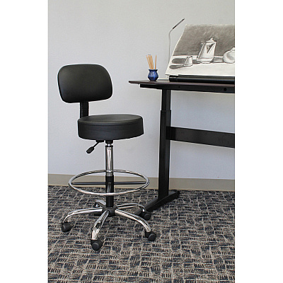 BOSS Drafting Stool (B16245BK)