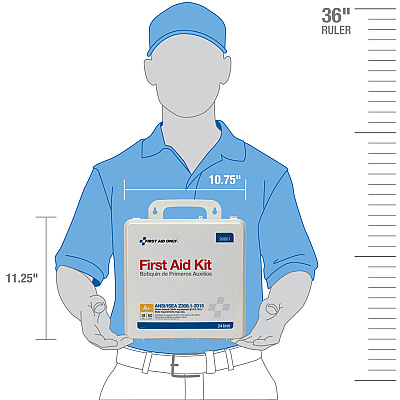 First Aid Only 50-Person Unitized Plastic First Aid Kit - ANSI Compliant (FAO90601)