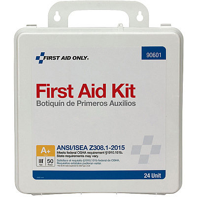 First Aid Only 50-Person Unitized Plastic First Aid Kit - ANSI Compliant (FAO90601)