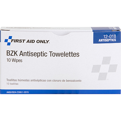 First Aid Only BZK Antiseptic Towelettes (FAO12018)